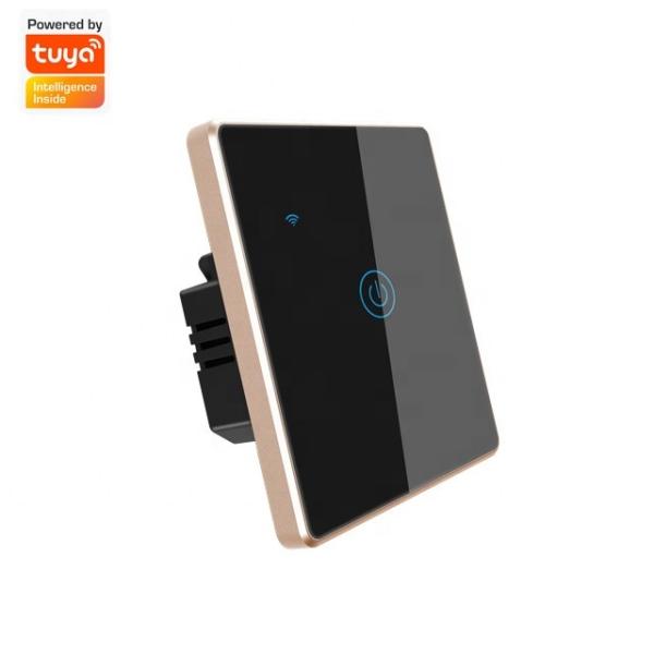 Quality Factory Outlet Tuya Smart WIFI Wall Switch Remote Control  1 Gang Light Switch App&Voice Control Supported for sale