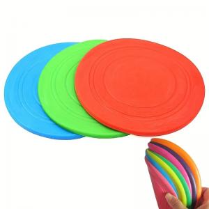 China Custom Silicone Pet Toy Silicone Rubber Toy Soft Rubber Bite Resistant Pet Training Frisbee wholesale