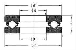 51114CE Ceramic Thrust Ball Bearing,Zr02,Si3N4,Single Row, 70mm ID, 95mm OD, 18mm Width