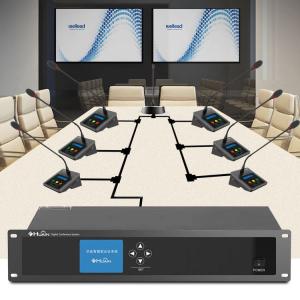 HUAIN Desktop Digital Wired Audio Video Conference Microphone System Professiona