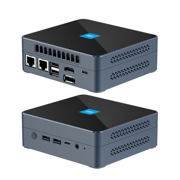 Quality DDR5 Intel N200 Mini PC 32GB Dual RJ45 2.5G LAN With Fan For Home Office for sale