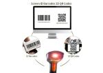 Handheld Laser Barcode Reader With Automatic Scanning Barcode Plug & Play Design