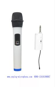 C8/ cheap universal mini muni-channel channels UHF wireless microphone  with 6.35mm plug for speaker