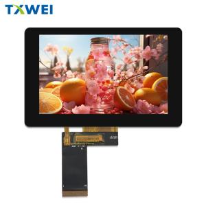 China RGB 24 BIT Interface 5 Inch TFT LCD Display 800*480 Customizable Capacitove Touch Screen on sale