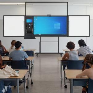 iboard factory direct 75inch Lockable Recoardable Interconnected Blackboard