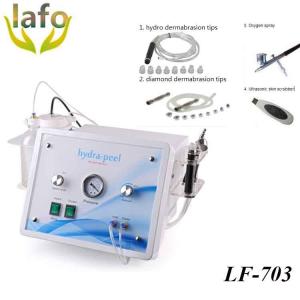China LF-703 4 in 1 diamond dermabrasion machine/ultrasonic skin scrubber/oxygen spray machine wholesale