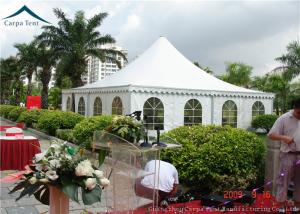 China Arabic Style White PVC Pagoda Tents White Outdoor Tent Over 200 People wholesale