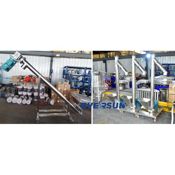 Customized Inclined Screw Conveyor With Charging Capacity 2m3/H - 12m3/H
