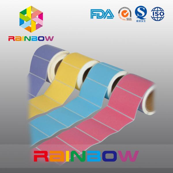 No Print White / Blank Paper Roll Plain Rectangle Shrink Sleeve Labels Custom Size