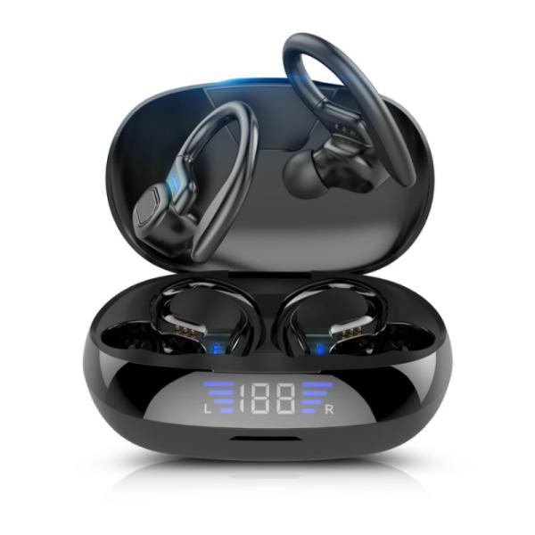 Quality 2600mAh TWS Bluetooth Earbuds 600hours Wireless Charging Case With Digital LED Display for sale