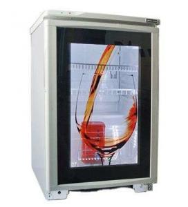 China 32 LCD Digital Signage Transparent LCD Refrigerator Glass Door For Beverage Cooler Advertising Display wholesale