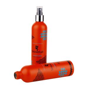 Electroplate Orange Aluminum Lotion Bottle 100ml 150ml Empty Moisturizer