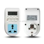 AL-06 220V LCD Display Universal European Plug Socket Plug In Timer