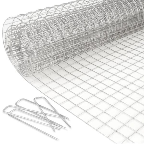 Quality Professional Supply Rabbit Welded Wire Mesh with Electro Galvanized Finish 5-50m Length for sale