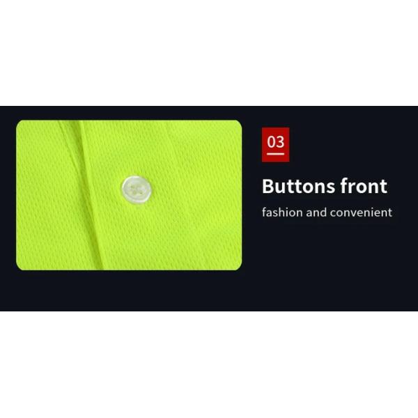 High Visibility Reflective Safety Caution Men Work Wear Construction Polo Shirts T-Shirts Vest Clothing