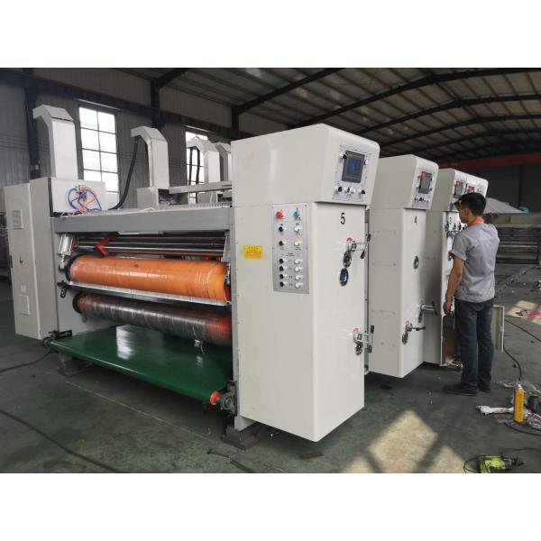 4 Color High Speed Flexo Printing Slotting Die Cutting Machine for Pizza Vegetable Fruit Boxes