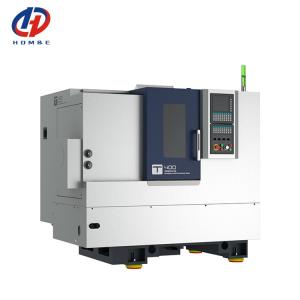 China CNC Automatic Lathe T400 High Rigidity Linear Guide Rails Servo Turret GSK Metal CNC Slant Bed Lathe wholesale