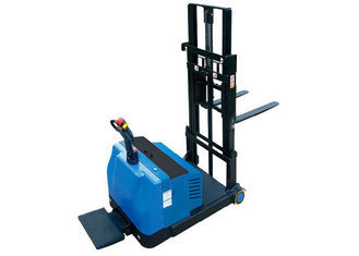 1000Kg Load Capacity Electric Pallet Stacker , Pedestrian Pallet Stacker With