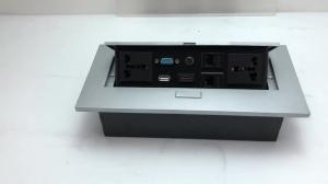 China Multimedia conference desktop recessed mounted power socket with usb wholesale