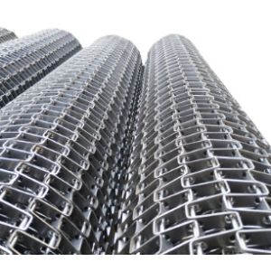 Flat Wire carbon Stainless Steel Conveyor Belt In Food Industry