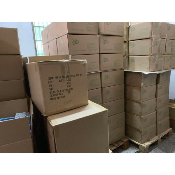 Non Pollution Recycled Paper Cardboard Scarf Hangers With Embossed Logo OEM