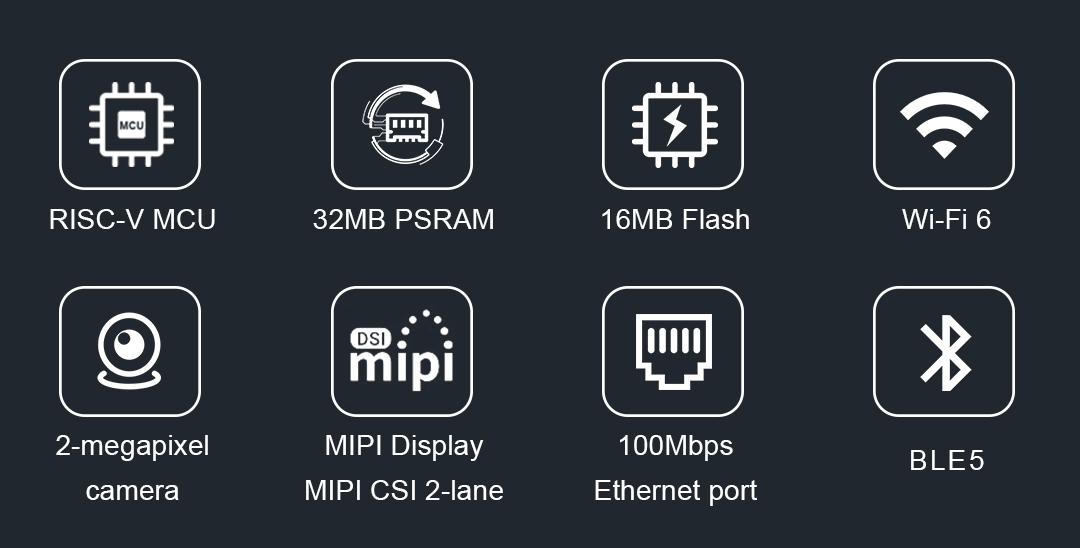 JC1060P470C_I_W_Y Flagship 7-inch ESP32-P4 development board: 1024 * 600 IPS screen, unlocking high-performance AI applications