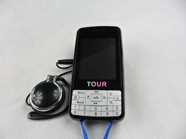 Quality 007B Automatic Induction Portable Tour Guide System Black Digital Audio Guide Device for sale