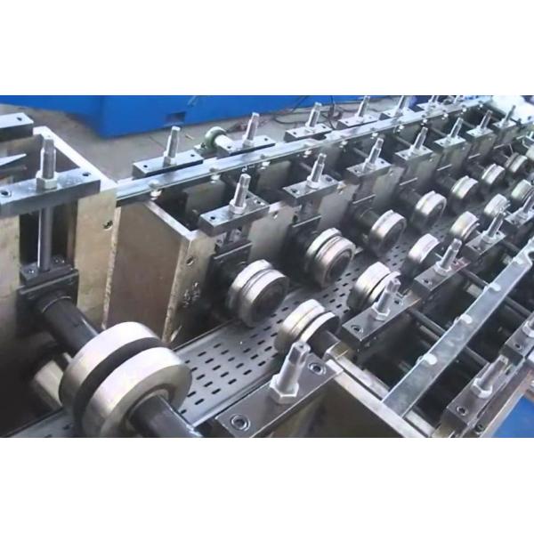 Mitsubishi PLC Control Cable Tray Roll Forming Machine Q235 Carbon Steel Strip Galvanized Strip