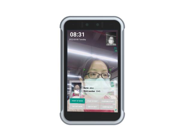 Quality Gate Dynamic Biometric Face Recognition System RK3568 Android 11 for sale