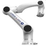 Collaborative robot arm with 6 axis Hans E5 and use for welding and grinding of