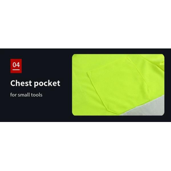 High Visibility Reflective Safety Caution Men Work Wear Construction Polo Shirts T-Shirts Vest Clothing