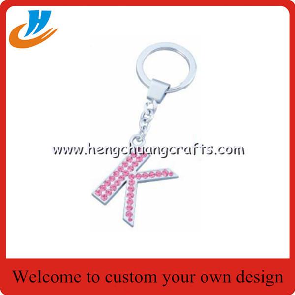 Quality Custom alphabet keychain holder,letter tag keychain with custom,tag holder key chains welcome custom for sale