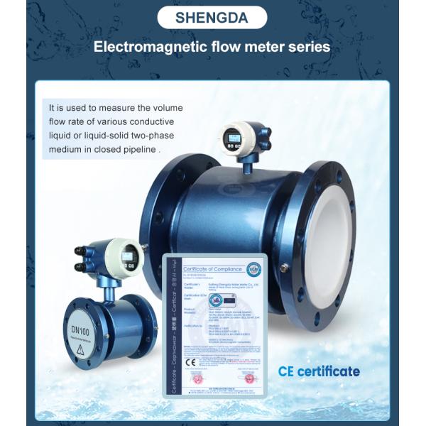 Shengda 2 Inch 50 mm Water Flow Meter Digital Fluid Flowmeter