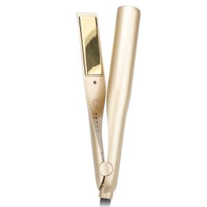 China 2 In 1 Champagne Gold Titanium Hair Straightener Curling Iron 40W With LED Display wholesale