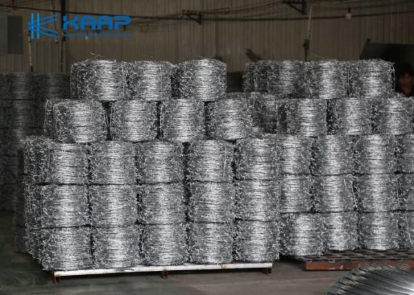 Quality Flatwrap Razor Wire Fence Silver Color Security Barrier With Sharp Edges for sale