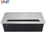 Cable access management brush table socket box for computer table
