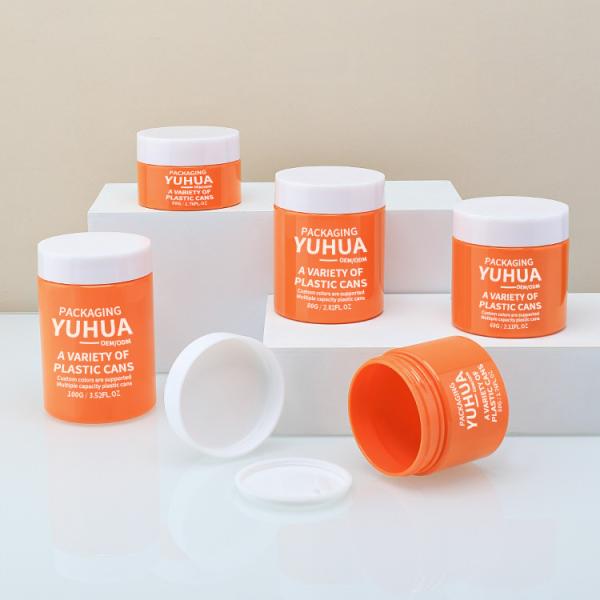 Quality Smooth Surface Plastic Cream Jar 30g 50g 60g 80g Plastic Jar With Lid for sale