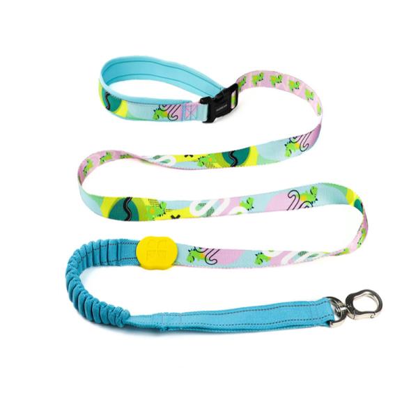 Quality Handsfree Anti Pull Dog Leash For Running Heavy Chain Dog Leash 6ft With Foam Handle for sale
