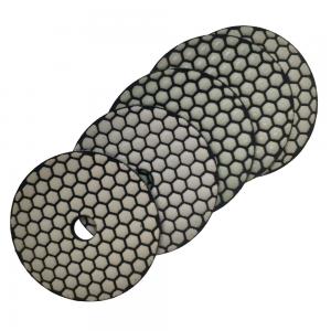 China Round Flexible Resin Bond Diamond Hand Dry Polishing Pad and Buffing Pad for Stone on sale