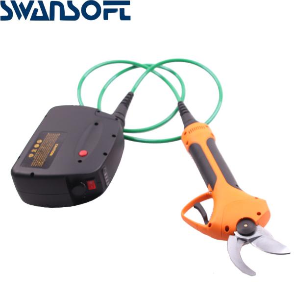 Quality SWANSOFT Garden Metal Electric Pruner Scissors 4Ah Battery Cutting Pruning Shear For Branch Lithium Tools for sale