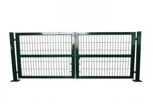 China Easy Installation PVC Coated 2*4m Metal Garden Fence Gate wholesale