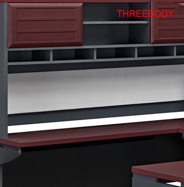 Quality Space Saving Modern Office Furniture Pro Linea U Corner Computer Desk With Hutch for sale