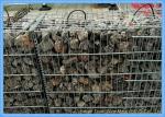 Zinc Coated Welded Gabion Baskets , Stone Filled Wire Cages Square / Rectangular