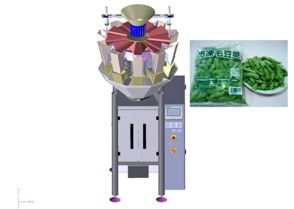 Quality Frozen Vegetables Vertical Form Fill Seal Machine CE Approved Electric Driven for sale