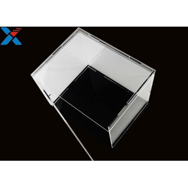 Rectangle Acrylic Display Box Open Door Assembled Clear Dust Storage Box