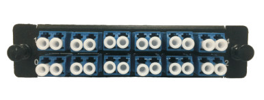 2U Lc Connector Patch Panel , SGS Fiber Optic Cable Termination Patch Panel
