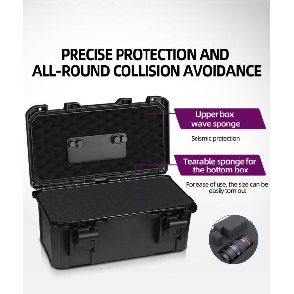 Portable Lockable Waterproof Tool Storage Case and Organizer for Heavy Duty Use