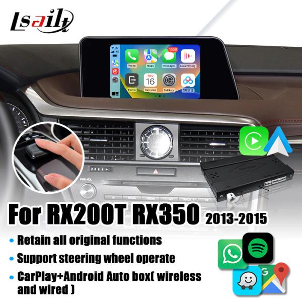 Quality Lsailt CarPlay Interface for Lexus RX RX200T RX350 with Android Auto, Mirror Link,Google Map for sale