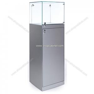 China Rotating Clear Portable Body Jewelry Display Case Retail Cabinet Hold 500 Piercings Locks on sale