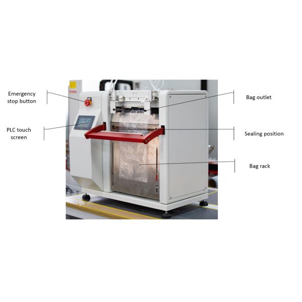 98 KG Continuous Plastic Bag Sealing Machine with Coding Printer and Label Appliator